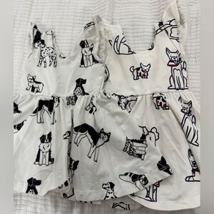 Two Monica + Andy Dog Print Sleeveless Dress